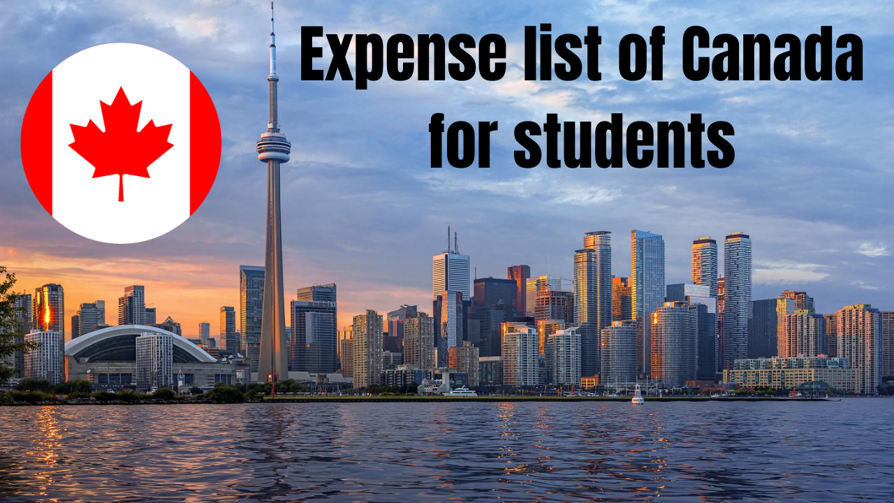 Top Expense list of Canada for students 2024